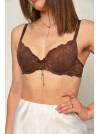Бюстгальтер женский коричневого цвета чашка В 8077 204623C