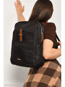 Рюкзак жіночий однотонний чорного кольору 6725 204640C Рюкзак жіночий однотонний чорного кольору 6725 204640C