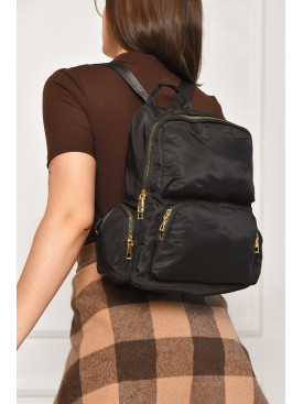 Рюкзак жіночий однотонний чорного кольору 1355 204648C Рюкзак жіночий однотонний чорного кольору 1355 204648C