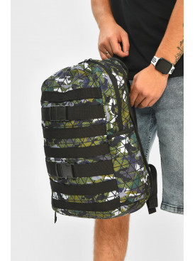 Рюкзак чоловічий спортивний зеленого кольору з принтом 204660C