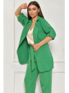 Пиджак женский однотонный зеленого цвета 204701C