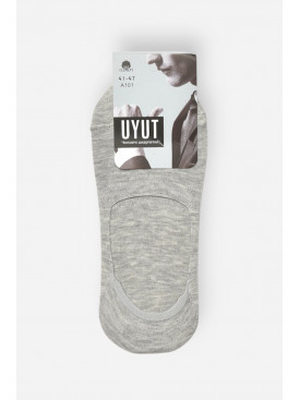 Шкарпетки слідки чоловічі демісезонні сірого кольору А101 204722C