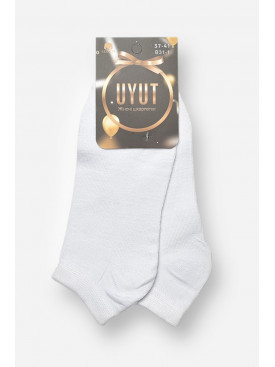 Шкарпетки жіночі спортивні демісезонні білого кольору В31-1 204739C