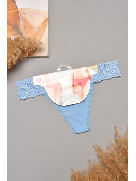 Стринги женские однотонные голубого цвета 7923 204783C Стринги женские однотонные голубого цвета 7923 204783C