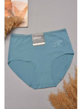 Труси жіночі напівбатальні темно-блакитного кольору 24129 204789C