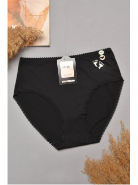 Трусы женские полубатальные черного цвета 70018 204795C Трусы женские полубатальные черного цвета 70018 204795C