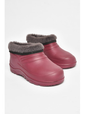 Калоши детские на флисе бордового цвета Payas 204910C