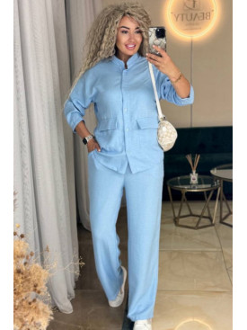 Костюм женский голубого цвета 3013 204946C