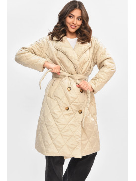 Куртка женская демисезонная бежевого цвета 5623 205009C