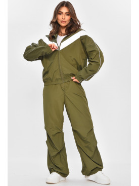 Спортивний костюм жіночий кольору хакі 6029 205117C Спортивний костюм жіночий кольору хакі 6029 205117C