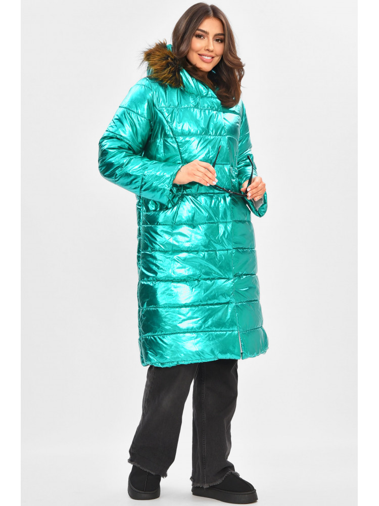 Куртка женская демисезонная зеленого цвета Уценка 243 205272C