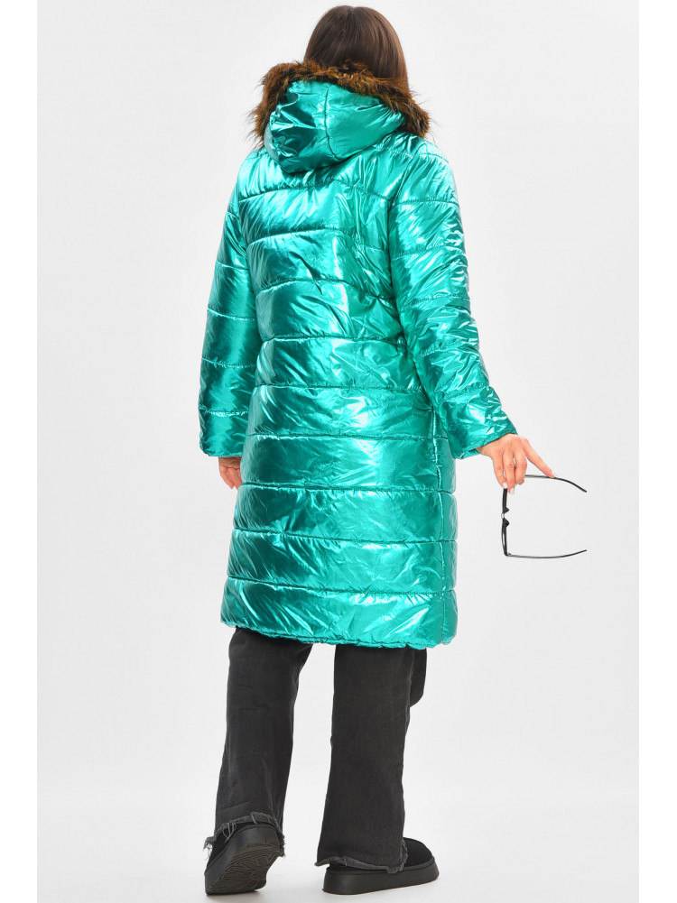 Куртка женская демисезонная зеленого цвета Уценка 243 205272C