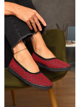 Капці жіночі темно-рожевого кольору Ебіас лодочка 205442C