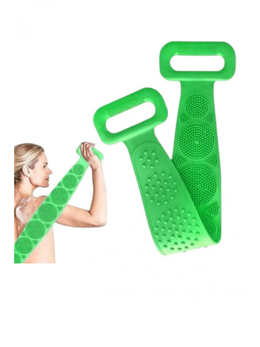 Двостороння силіконова мочалка-масажер для тіла Silica Gel Bath Brush 165 205461C