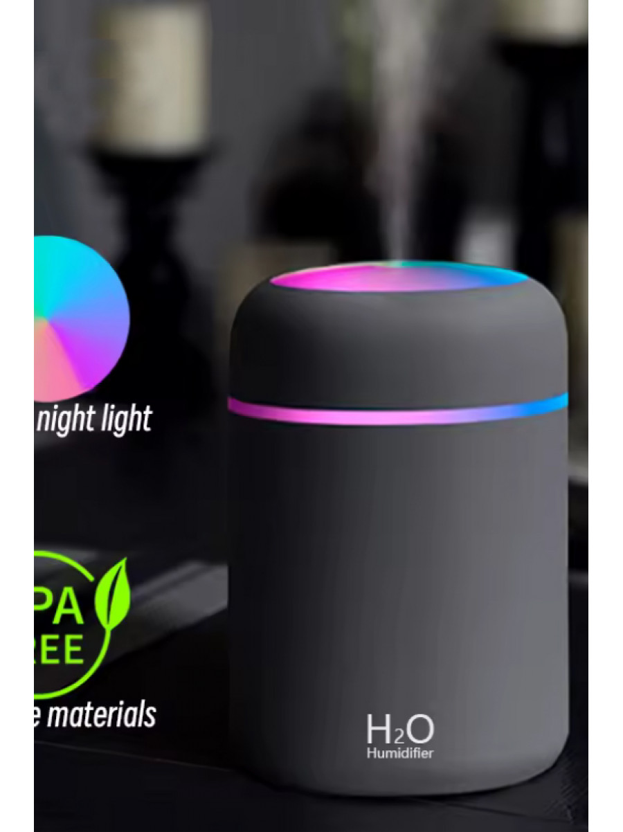 Ультразвуковий зволожувач повітря з підсвічуванням USB Colorful Humidifier 205551C