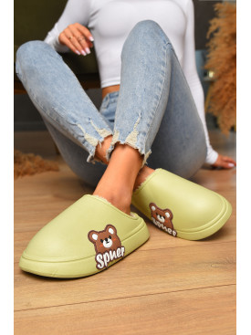 Калоші без задника утеплені салатового кольору 196 205560C Калоші без задника утеплені салатового кольору 196 205560C