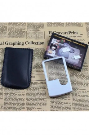 Кишенькова лупа Anex Magnifier Card з підсвічуванням 205574C
