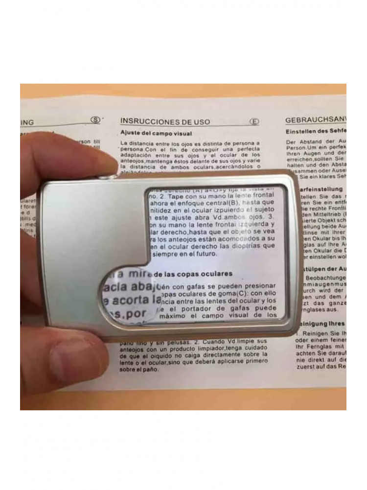 Карманная лупа Anex Magnifier Card с подсветкой 205574C