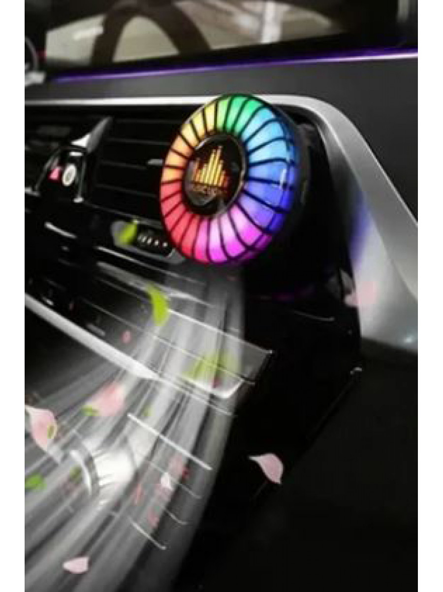 Автомобільний ароматизатор RGB Music Lights з LED підсвіткою 205582C