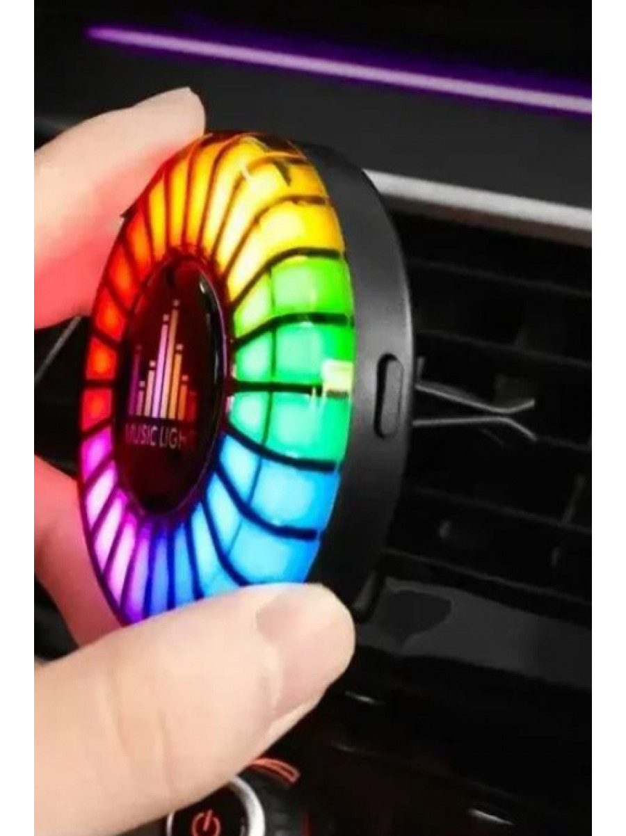 Автомобільний ароматизатор RGB Music Lights з LED підсвіткою 205582C