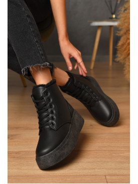 Ботинки женские зимние черного цвета 2024-19-2 205618C Ботинки женские зимние черного цвета 2024-19-2 205618C