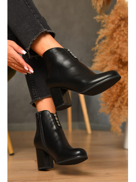 Ботинки женские демисезонные черного цвета 808 205705C
