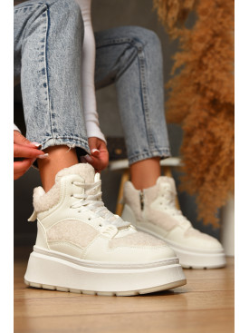 Черевики жіночі зимні білого кольору RF 9262 205710C