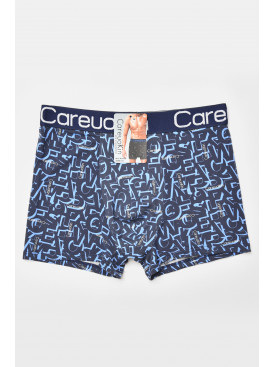 Боксери чоловічі темно-синього кольору з принтом А5565 205907C Боксери чоловічі темно-синього кольору з принтом А5565 205907C