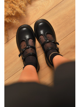 Туфли женские черного цвета W 208-1 205956C