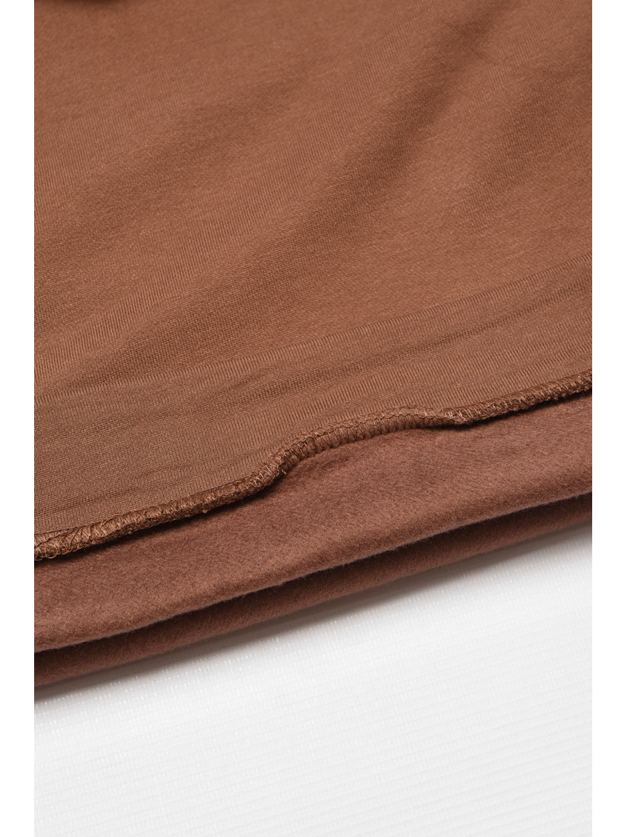 Світшот дитячий для хлопчика на флісі коричневого кольору 316 205984C