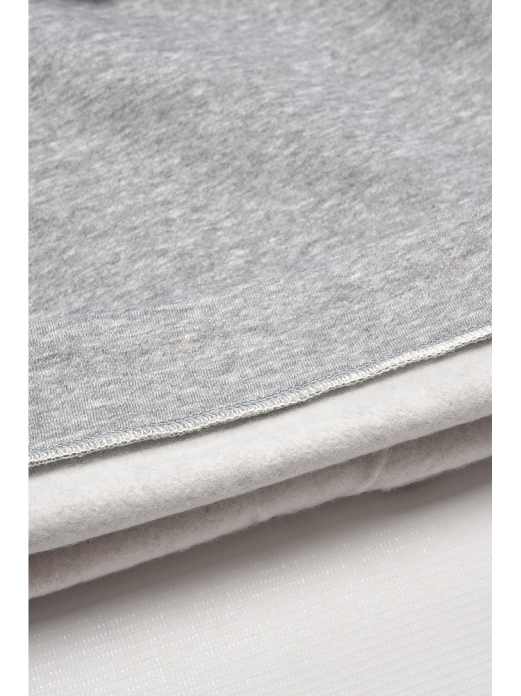 Світшот дитячий для хлопчика на флісі сірого кольору 316 205986C