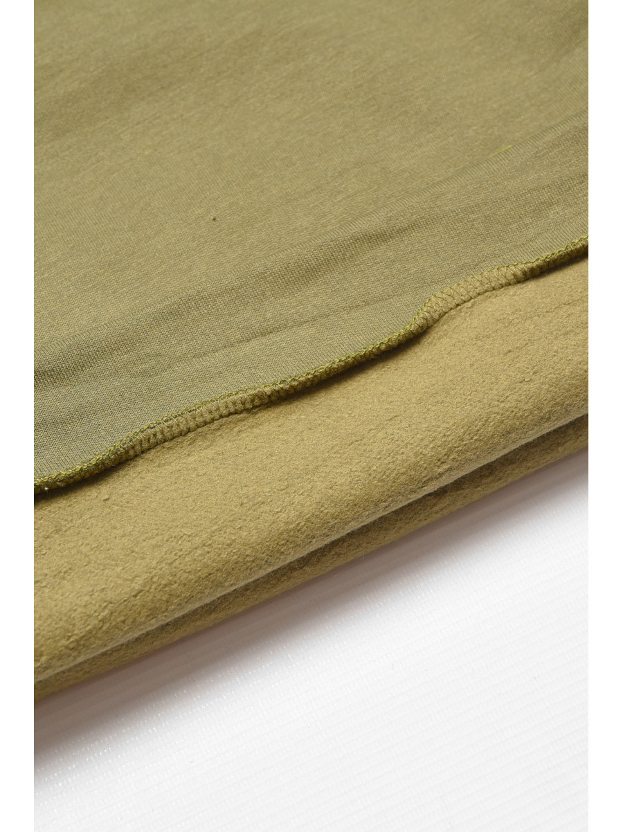 Свитшот детский для мальчика на флисе цвета хаки 309 205992C