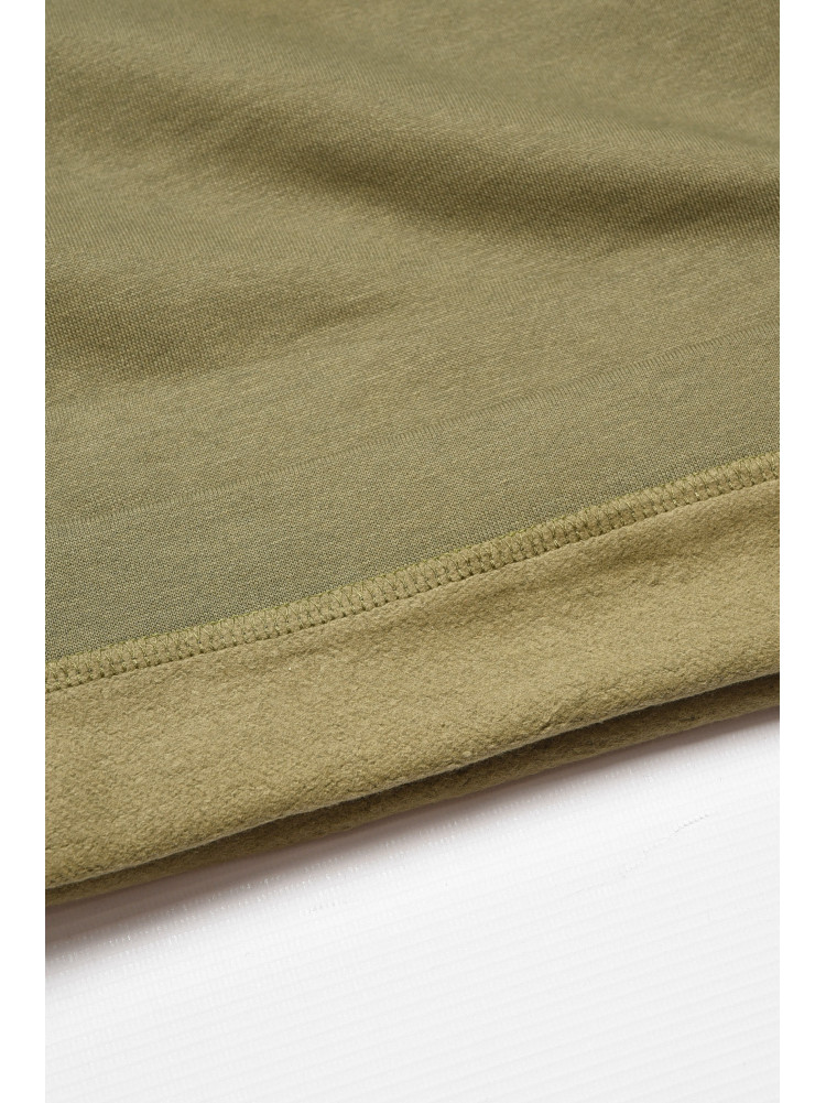 Світшот дитячий для хлопчика на флісі оливкового кольору 309 205993C