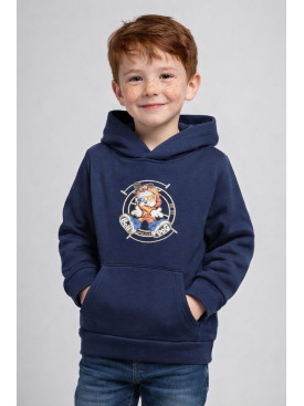 Свитшот детский для мальчика на флисе тёмно-синего цвета 306 206002C Свитшот детский для мальчика на флисе тёмно-синего цвета 306 206002C