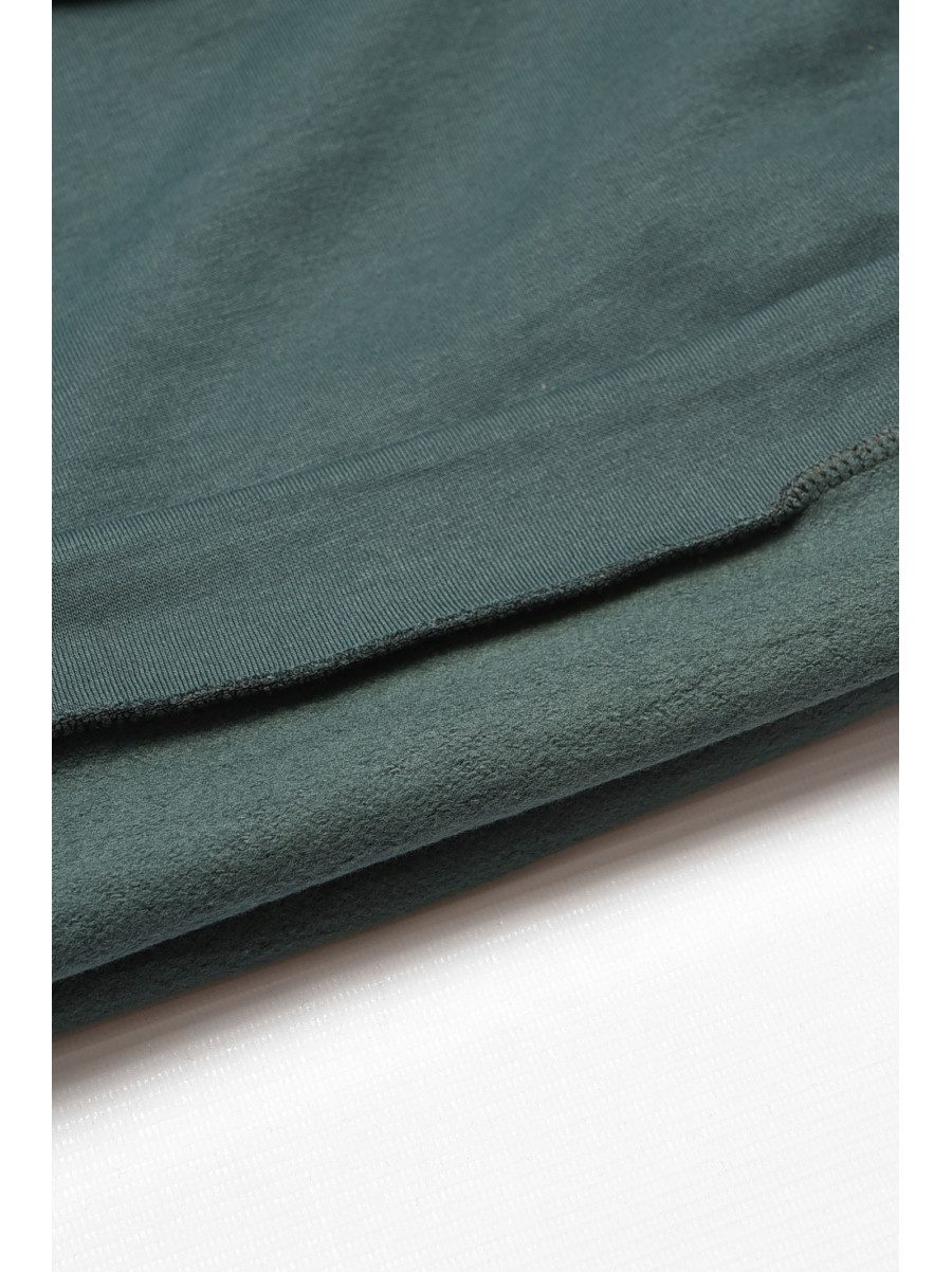 Світшот дитячий для хлопчика на флісі темно-зеленого кольору 306 206003C