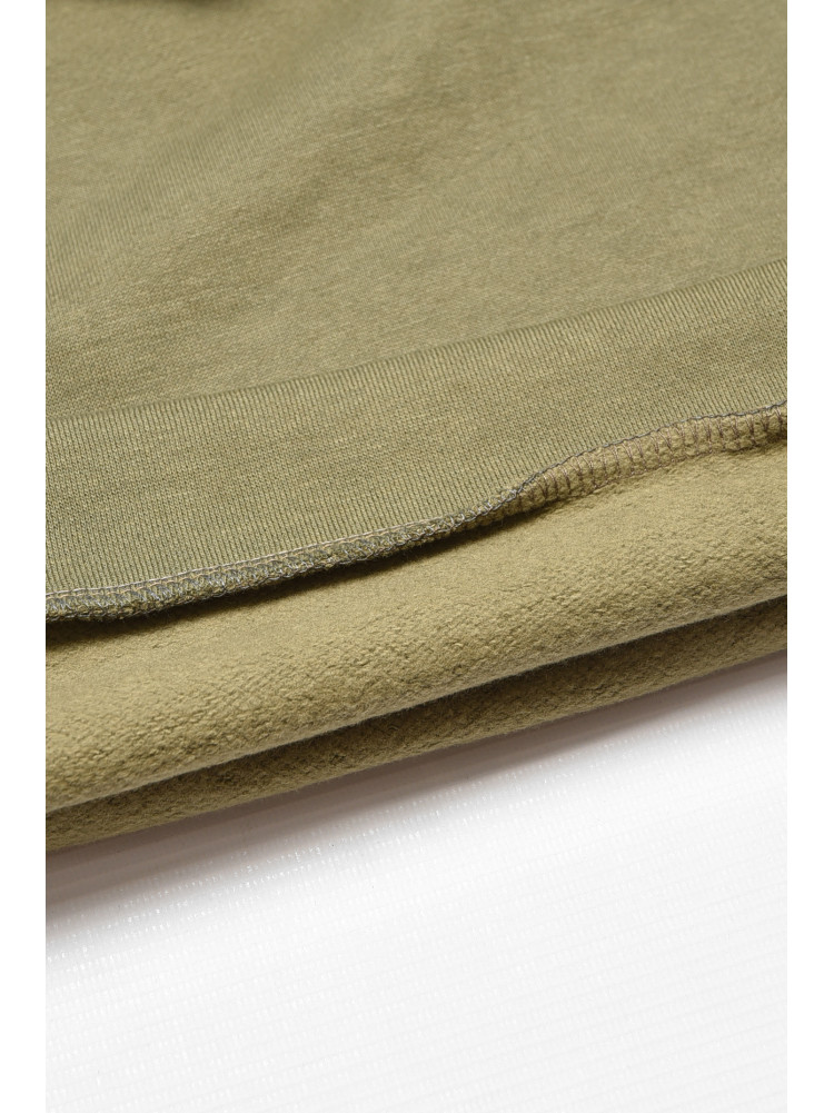 Світшот дитячий для хлопчика на флісі кольору хакі 322 206007C