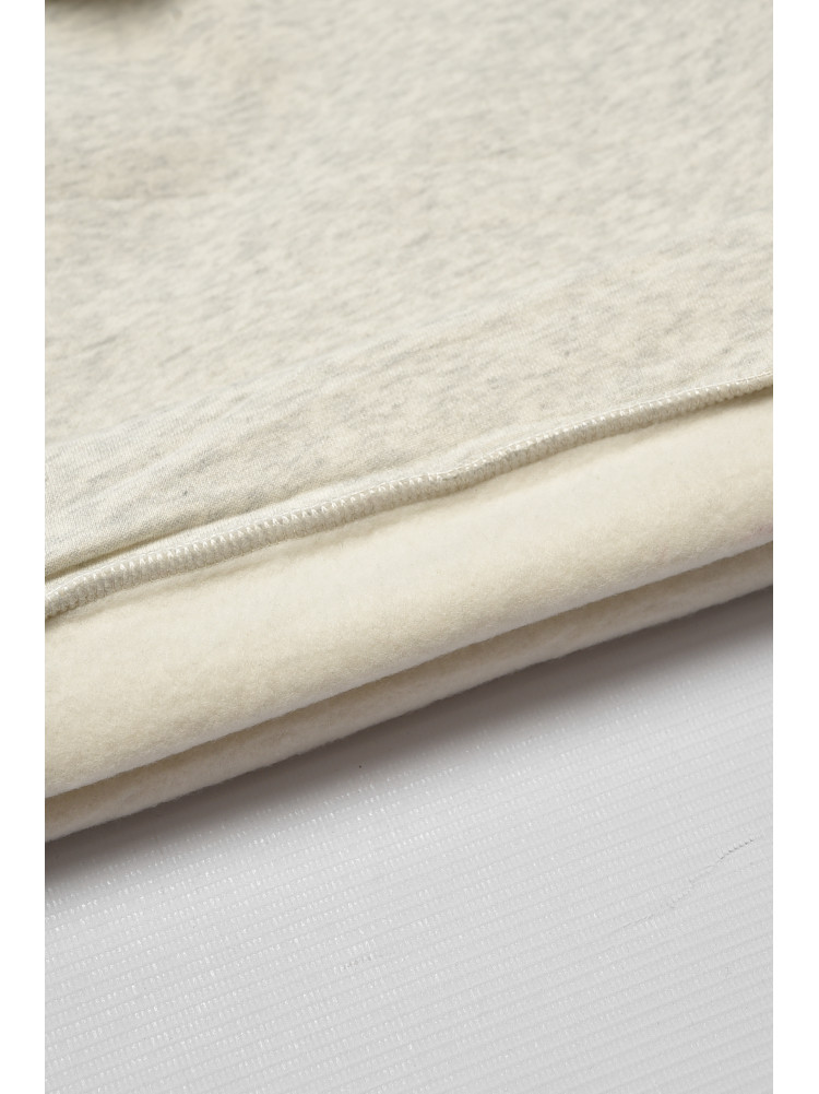 Світшот дитячий для хлопчика на флісі світло-сірого кольору 322 206010C