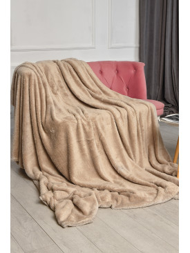 Плед однотонний бежевого кольору розмір 220*240 08953 206144C Плед однотонний бежевого кольору розмір 220*240 08953 206144C