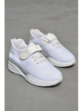 Кроссовки детские текстильные белого цвета 777-С1171 206151C Кроссовки детские текстильные белого цвета 777-С1171 206151C