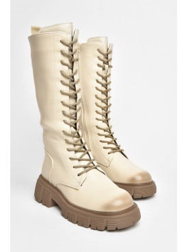 Сапоги демисезонные детские девочка бежевого цвета С30801-6 206410C