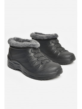 Галоши мужские на меху черного цвета В-115А 206427C