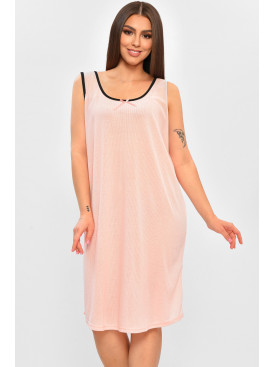 Ночная рубашка женская полубатальная персикового цвета F1724 206463C Ночная рубашка женская полубатальная персикового цвета F1724 206463C