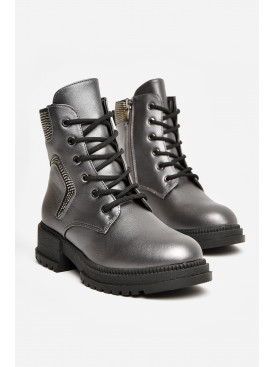 Черевики дитячі демісезонні темно-сірого кольору WMA07-5 206570C