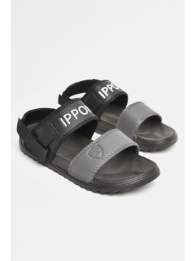 Сандалии мужские черного цвета на липучке 2221 206666C