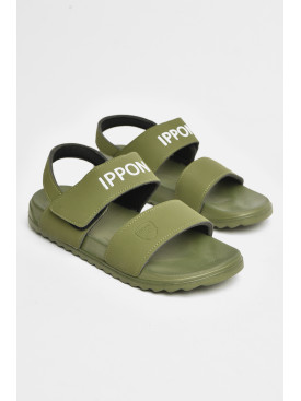 Сандалі чоловічі кольору хакі на ліпучці 2221 206669C