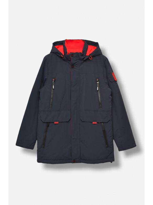 Куртка подростковая для мальчика демисезонная тёмно-синего цвета 89185 206674C
