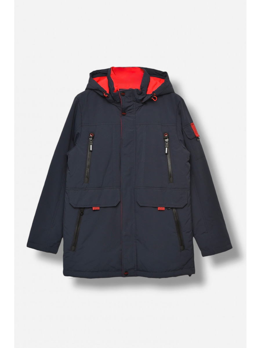 Куртка подростковая для мальчика демисезонная тёмно-синего цвета 89185 206674C