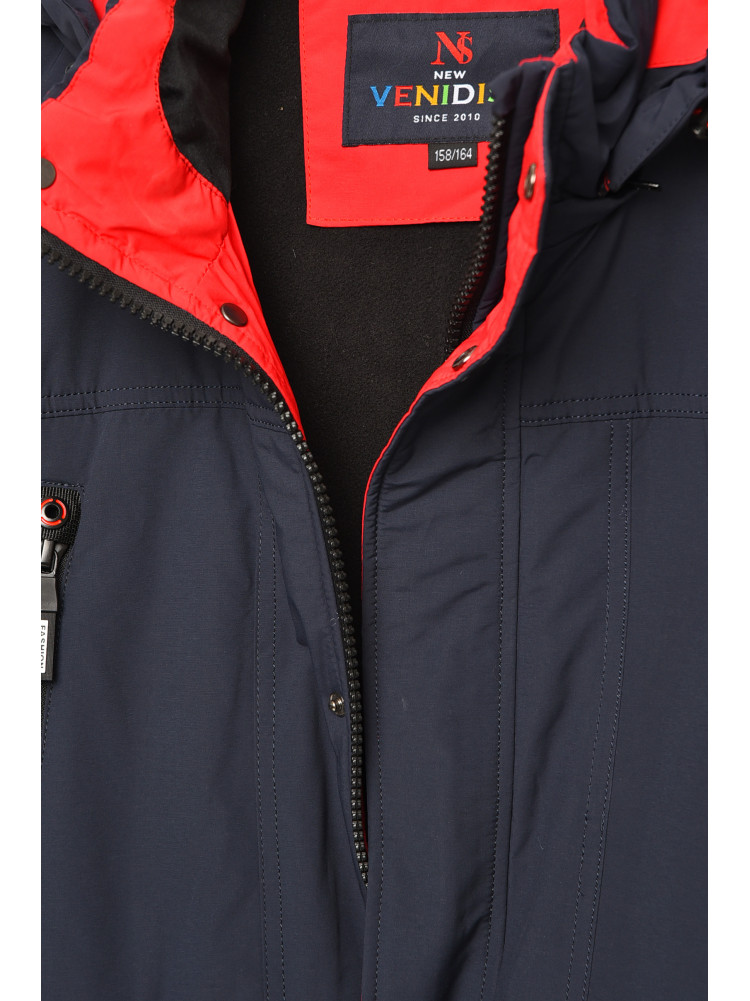Куртка подростковая для мальчика демисезонная тёмно-синего цвета 89185 206674C