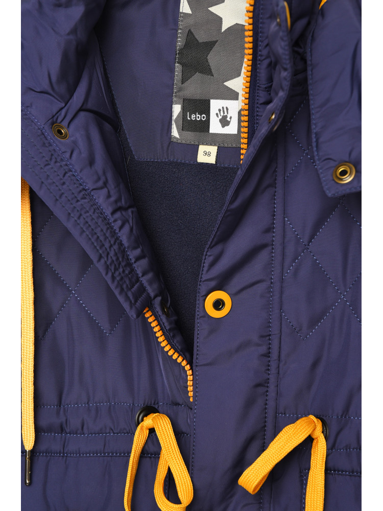 Куртка детская для мальчика тёмно-синего цвета 930 206675C