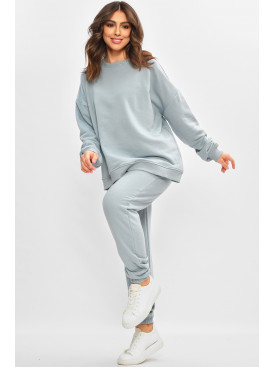 Спортивний костюм жіночий блакитного кольору 206702C
